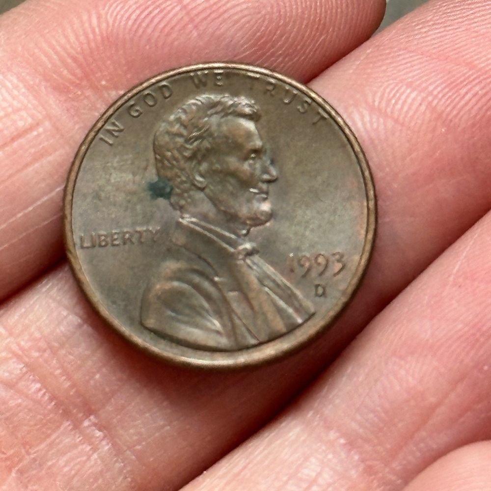1993 D penny